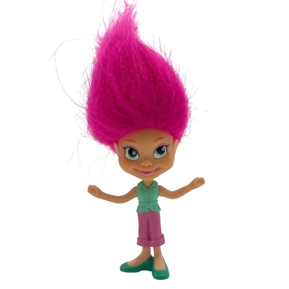 Vtg 2006 McDonalds Happy Meal Trollz Toy‎ Marissa Trollebarre Pink Hair #2